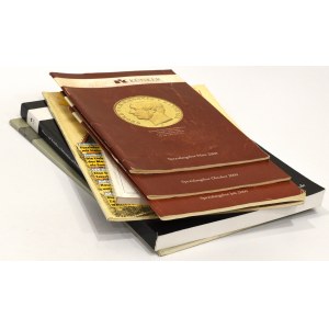 Auction catalogs and result lists, set of 7 pcs.