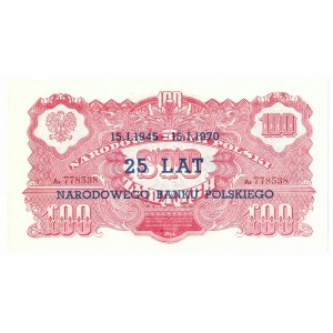 100 Zloty 1944, ...owe - ser. Ax, SPECIMEN und 25 Jahre NBP-Gedenkdrucke