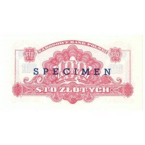 100 Zloty 1944, ...owe - ser. Ax, SPECIMEN und 25 Jahre NBP-Gedenkdrucke