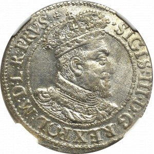 Zygmunt III Waza, Ort 1618, Gdańsk - ex Pączkowski - NGC MS63