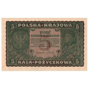 II RP, 5 poľských mariek 1919 2. SÉRIA AD