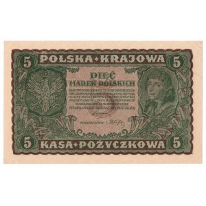 II RP, 5 Polish marks 1919 II SERIES CD