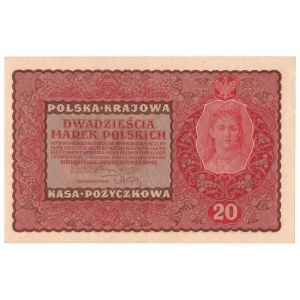 II RP, 20 Polish marks 1919 II SERIES DT