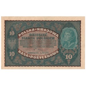 II RP, 10 Polish marks 1919 II SERJA AP