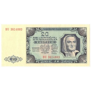 PRL, 20 złotych 1948 HU