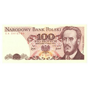 People's Republic of Poland, 100 gold 1976 EA