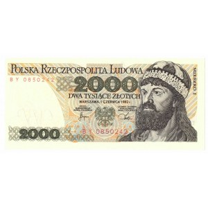 PRL, 2000 złotych 1982 BY