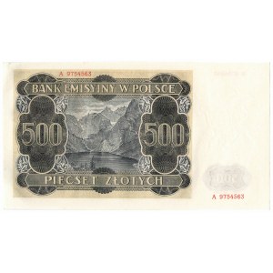 GG, 500 złotych 1940 A