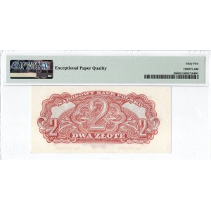 People's Republic of Poland, 2 zloty 1944 ...mandatory.... Am - PMG 65EPQ