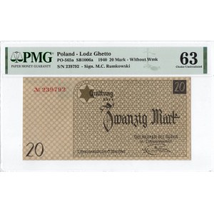 Litzammstadt Getto, 20 mark 1940 - PMG 63