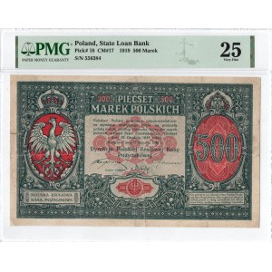 GG, 500 mkp 1919 - PMG 25