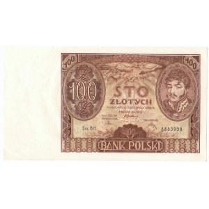 II RP, 100 gold 1934 BH. additional dash watermark