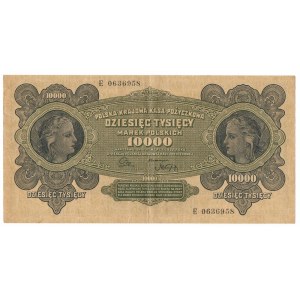 II RP, 10 000 poľských mariek 1922 E