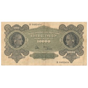 II RP, 10 000 poľských mariek 1922 B