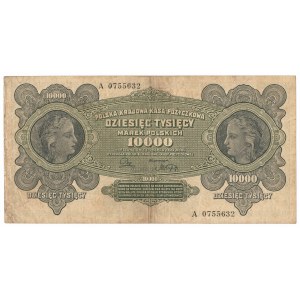 II RP, 10 000 polských marek 1922 A