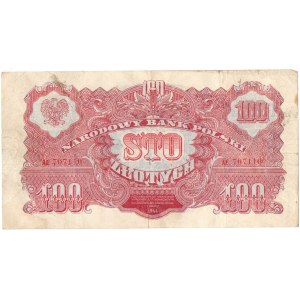PRL, 100 złotych 1944 , ...obowiązkowym... AE