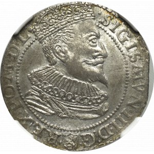 Sigismundus III, 6 groschen 1596, Marienburg - NGC MS63