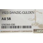 Free City of Danzig, 1 gulden 1923 - NGC AU58
