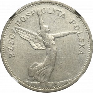 II Rzeczpospolita, 5 złotych 1931 Nike - RZADKA - NGC AU Det.