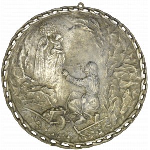 Poľsko, Vlastenecký medailón od Grottgera - vzácny