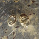 Zestaw srebrnych kieliszków z łyżeczkami