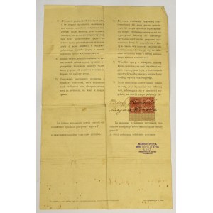 Poland, Samson Pearl sewing machine - document of purchase