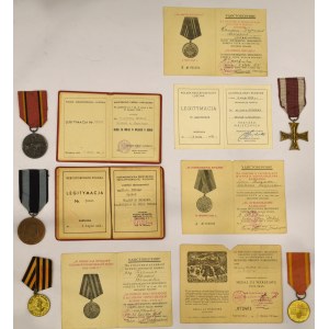 People's Republic of Poland, set of decorations after NCO including Cross of Valour