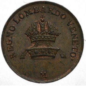 Italy, Principality of Lombardy and Venice, 1 centesimo 1822