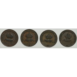 Włochy, Księstwo Lombardii i Wenecji, Zestaw 1 centesimo 1822