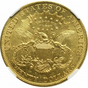 USA, 20 dolarów 1904 Filadelfia - NGC MS62