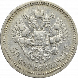 Russia, Nikolai II, 50 kopecks 1901