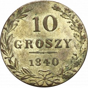 Poland under Russia, 10 groschen 1840