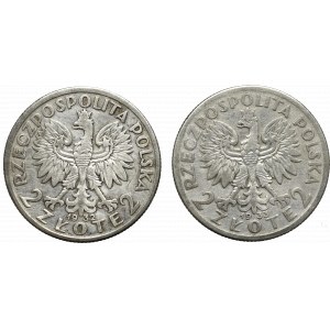 II Republic of Poland, Lot of 2 zloty 1932-33