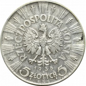 II Republic of Poland, 5 zloty 1938 Pilsudski