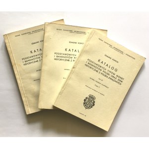 Edmund Kopicki, Catalog of Basic Types of Coins and Banknotes of Poland and Lands Historically Associated with Poland - 3 items.
