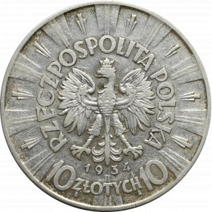 Druhá polská republika, 10 zlotých 1934 Piłsudski