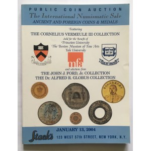 Katalog aukcyjny, Stacks Public Coin Auction 2004 r - bardzo rzadkie i ciekawe, monety polskie i polsko-rosyjskie