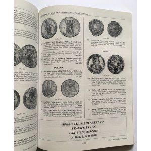 Aukční katalog, Stacks Public Coin Auction 2004 - velmi vzácné a zajímavé, polské a polsko-ruské mince