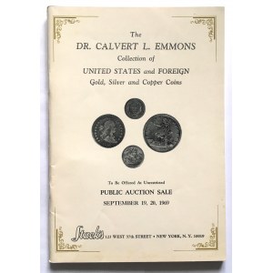 Aukčný katalóg, Stohy DR.CALVERT L. EMMONS 1969 - vzácne zlaté mince USA