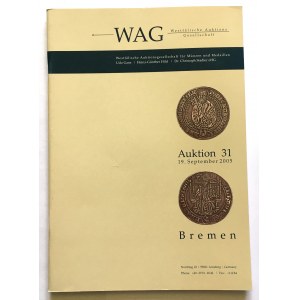 Auction catalog, WAG 31/2005 - very rare and interesting, coins and medals