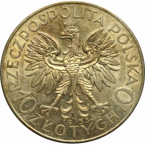 Druhá polská republika, 10 zlotých 1933 Hlava ženy