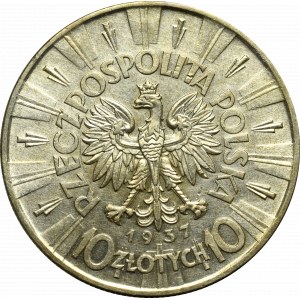 II Rzeczpospolita, 10 złotych 1937 Piłsudski