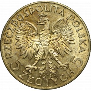 Druhá poľská republika, 5 zlotých 1933 Hlava ženy