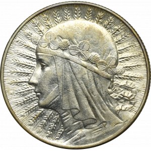 II Rzeczpospolita, 5 złotych 1934 Głowa kobiety