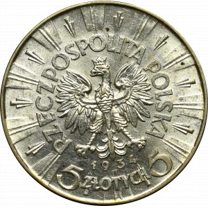 Druhá polská republika, 5 zlotých 1934 Pilsudski
