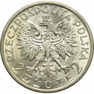 II Rzeczpospolita, 2 złote 1932 Głowa kobiety