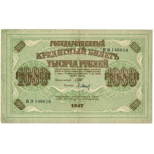 Russia, 1.000 rouble 1917