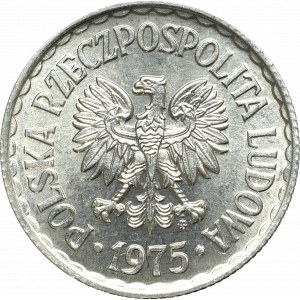 Peoples Republic of Poland, 1 zloty 1975