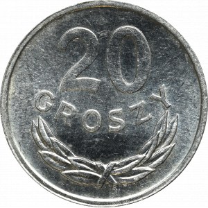 Peoples Republic of Poland, 20 groschen 1980