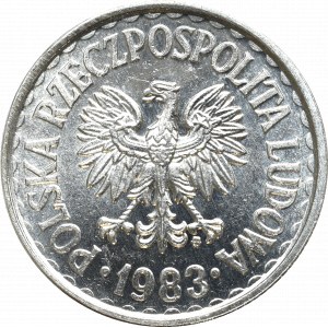 Peoples Republic of Poland, 1 zloty 1983